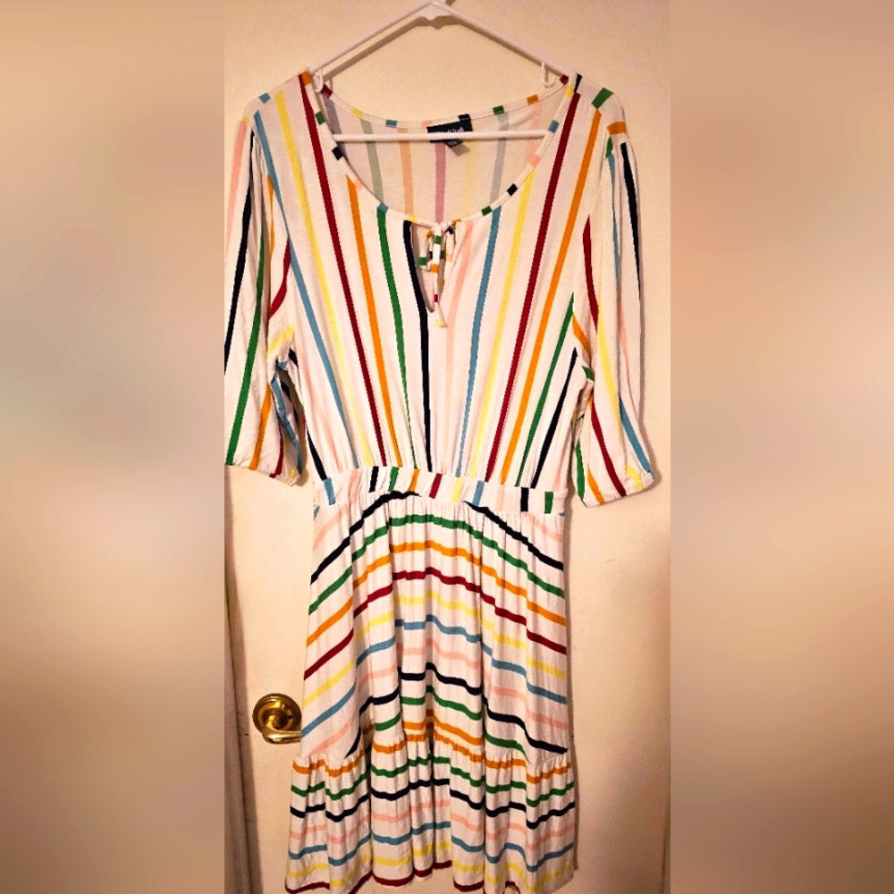 Modcloth Rainbow Stripe Dress
